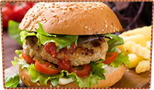 Spicy Buffalo Chicken Pub Burger