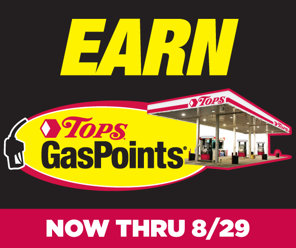 Earn Tops GasPoints Redeem through July 18th
