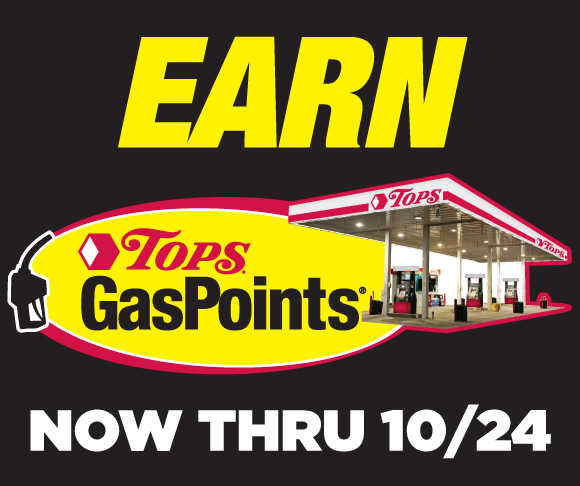 Earn Tops GasPoints through October 24th