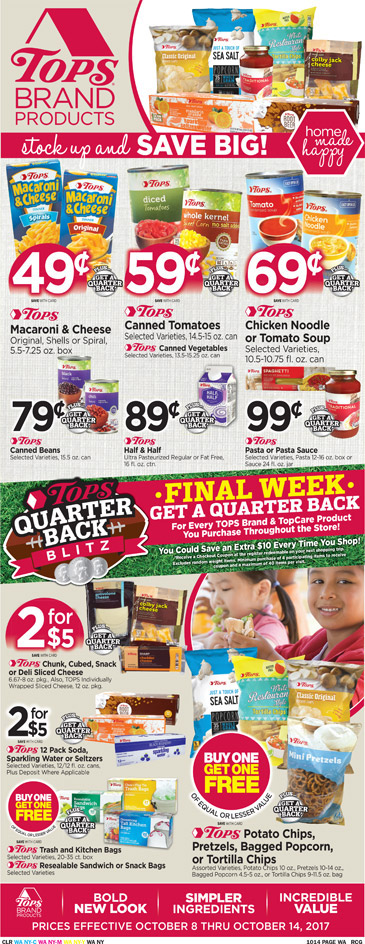 tops friendly markets weekly specials all day breakfast savings tops flyer rochester ny