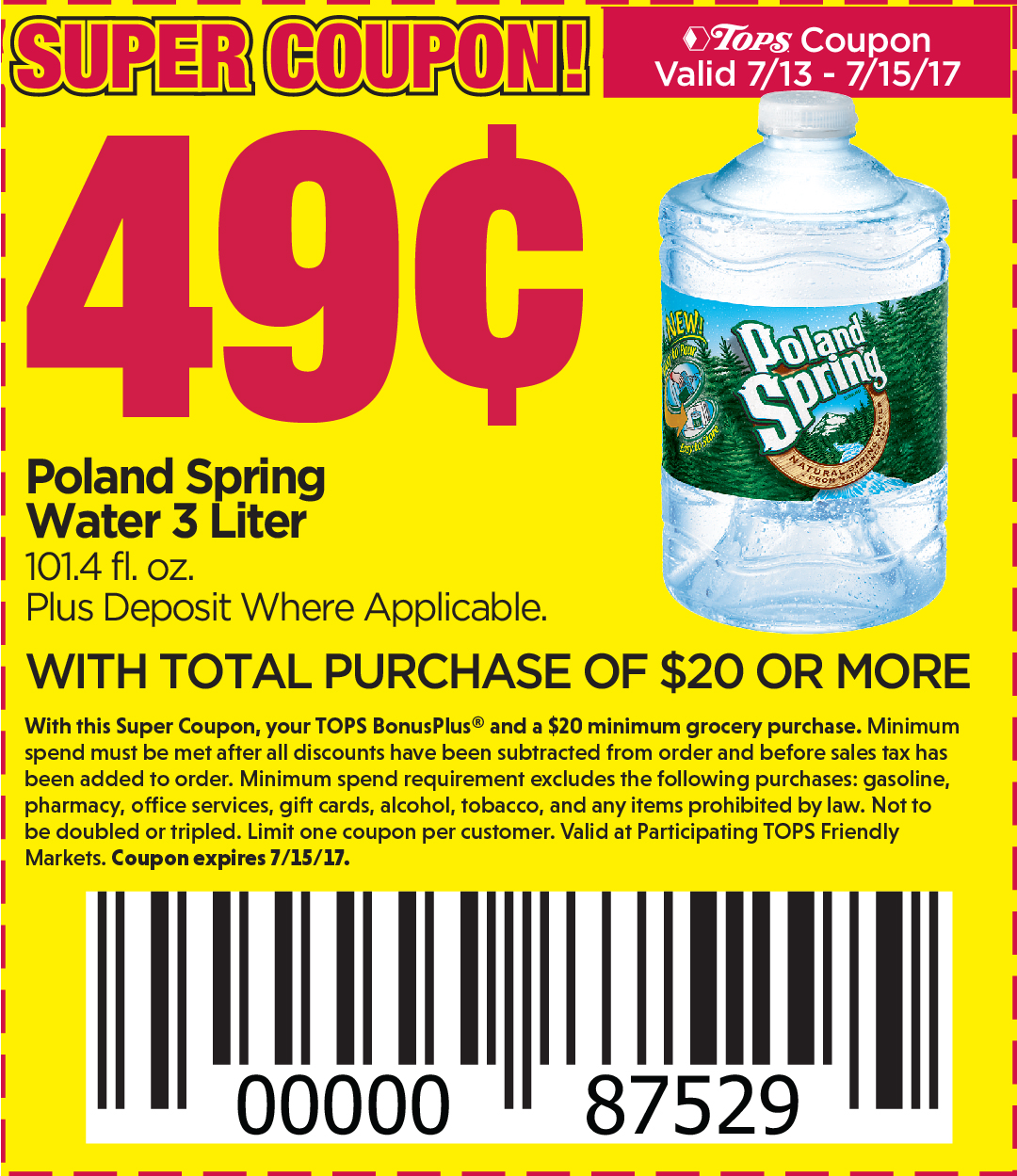 Tops super coupons