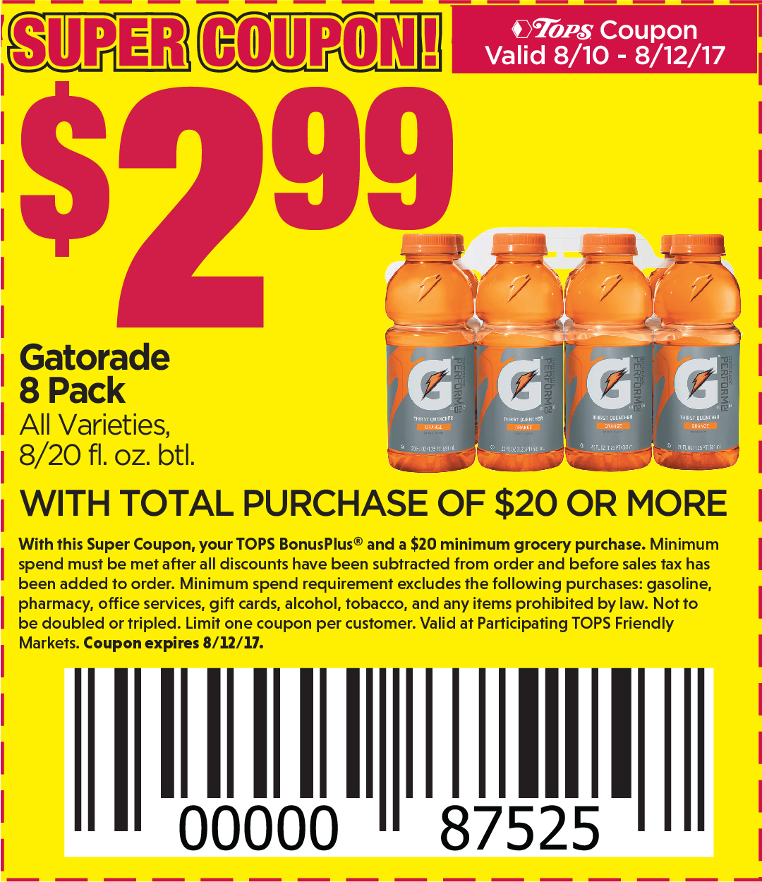 Tops super coupons