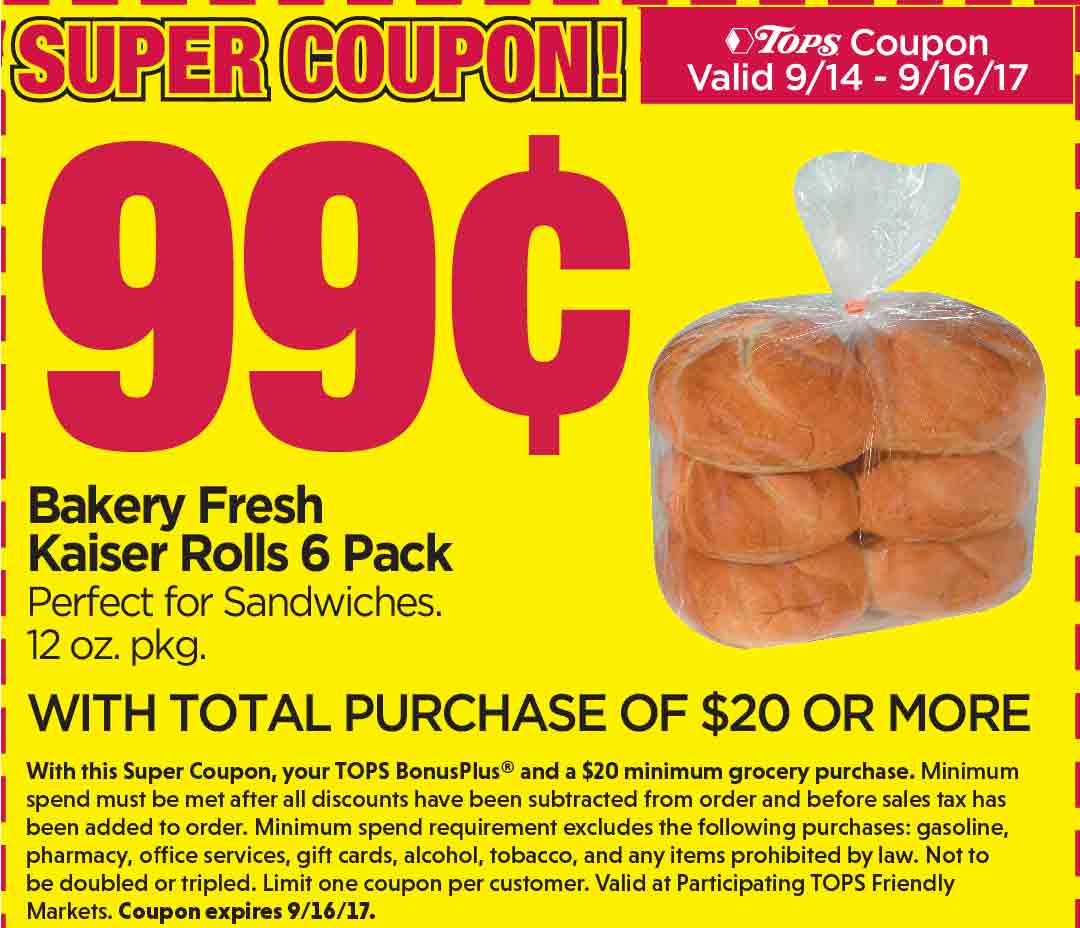 Tops super coupons